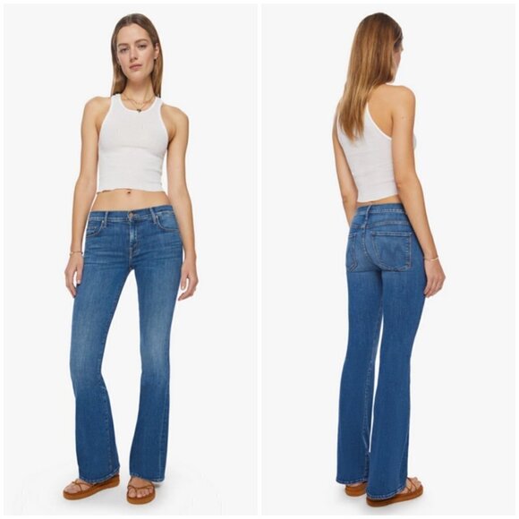 💕MOTHER💕 The Down Low Weekender Heel Jeans ~ Right On! 30 NWOT - Picture 1 of 16